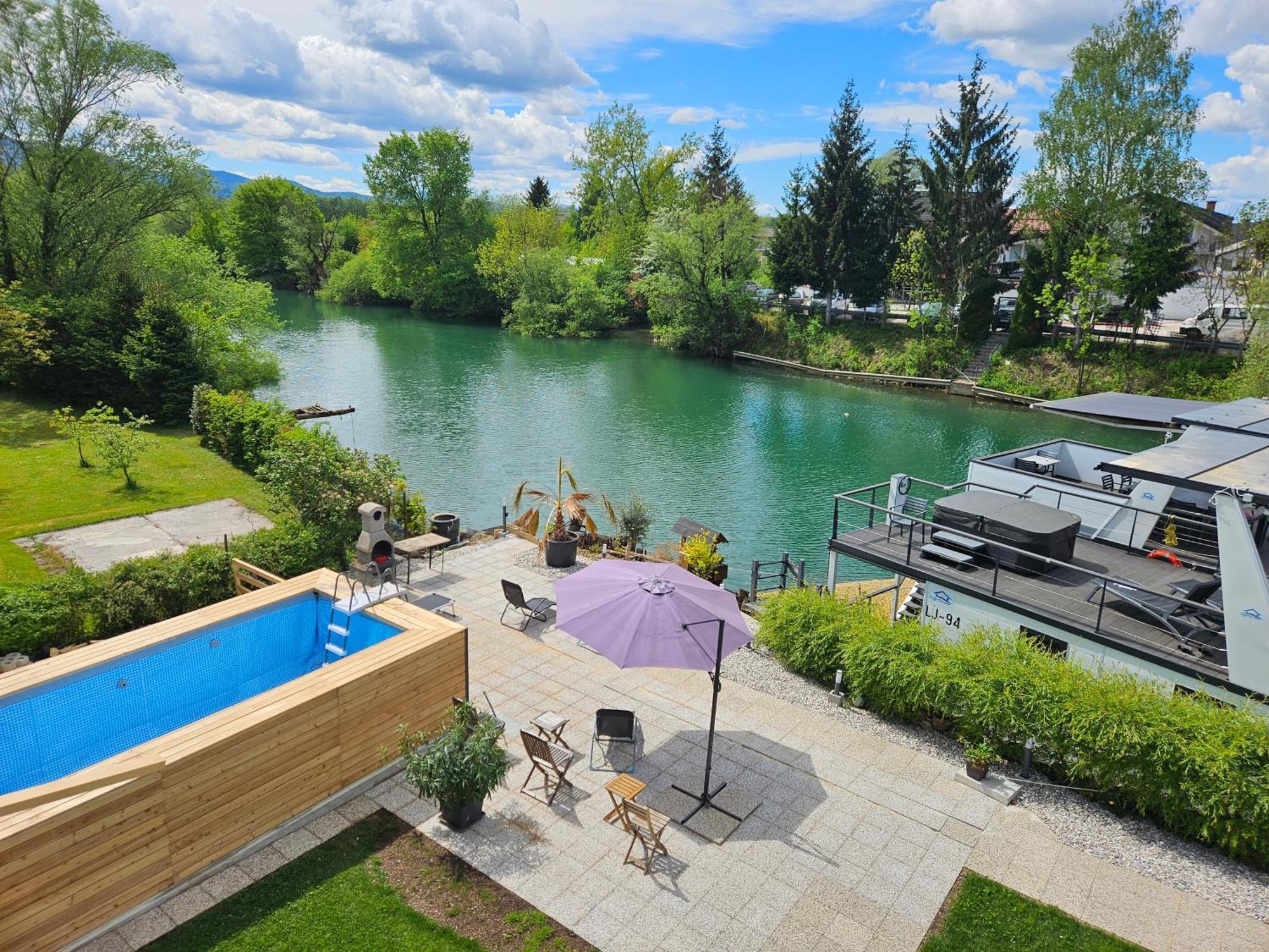 River Houses Ljubljanica Lubiana Esterno foto